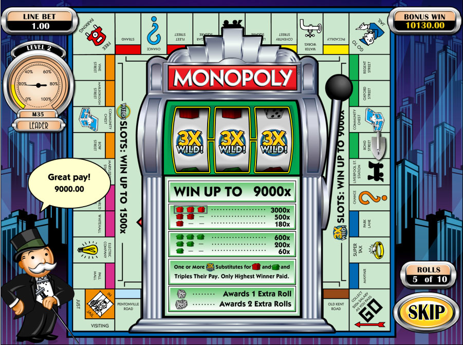 Monopoly planet go slot