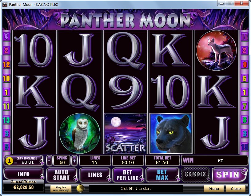 Free panther moon slot machine